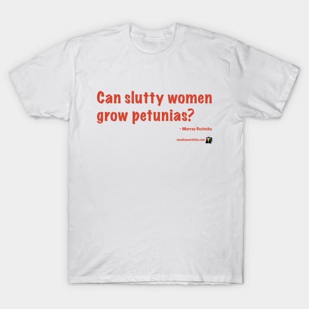 Slutty Women T-Shirt by IUsedtoWatchThis
